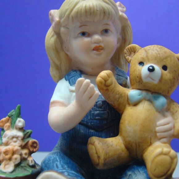 "AFTER CHORES" VNTG Retired Denim Days HomCo #1504 Pair Home Interiors - Picture 2 of 16